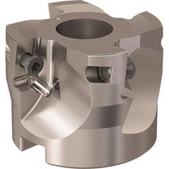 Seco - 4 Inserts, 52mm Cut Diam, 22mm Arbor Diam, 17mm Max Depth of Cut, Indexable Square-Shoulder Face Mill - 90° Lead Angle, 40mm High, XO.X 18.. Insert Compatibility, Through Coolant, Series R220.69 - Industrial Tool & Supply