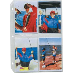 C-LINE - 50 Piece Clear Photo Albums Accessories-Pages - 11-1/4" High x 8.13" Wide - Industrial Tool & Supply