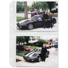 C-LINE - 50 Piece Clear Photo Albums Accessories-Pages - 11-1/4" High x 8.13" Wide - Industrial Tool & Supply