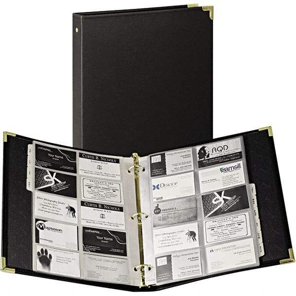 Samsill - Ebony Business Card/ID Protectors - 11.13" High x 10-1/4" Wide - Industrial Tool & Supply