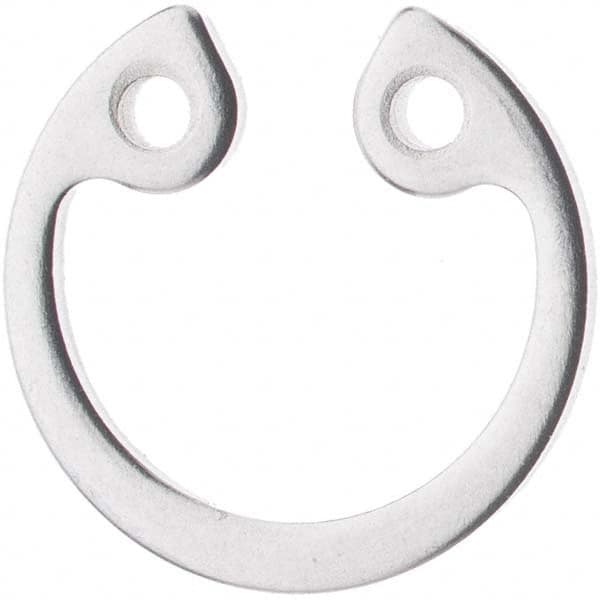 Rotor Clip - 21mm Bore Diam, Stainless Steel Metric Internal Snap Retaining Ring - Industrial Tool & Supply