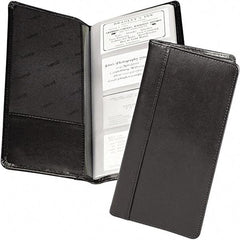 Samsill - Black Business Card/ID Protectors - 10" High x 4-3/4" Wide - Industrial Tool & Supply