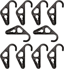 The Better Bungee - Adjustable Nylon Hook Ends with Adjustable HD Nylon Hook - 10" OAL, Black - Industrial Tool & Supply