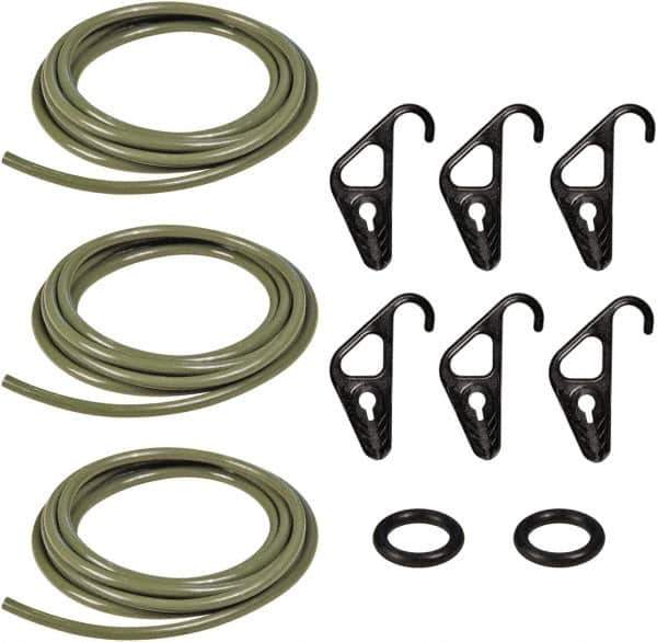 The Better Bungee - Adjustable Cargo Control Kit with S Hook - 10" OAL, Military Green - Industrial Tool & Supply
