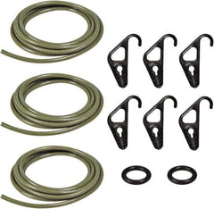 The Better Bungee - Adjustable Cargo Control Kit with S Hook - 10" OAL, Military Green - Industrial Tool & Supply