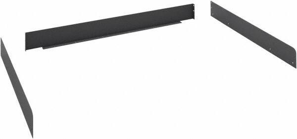 Tennsco - Steel Workbench & Workstation Side and Back Rail Kit - 36" Deep, Use with Tennsco Workbench - Industrial Tool & Supply