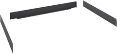 Tennsco - Steel Workbench & Workstation Side and Back Rail Kit - 36" Deep, Use with Tennsco Workbench - Industrial Tool & Supply
