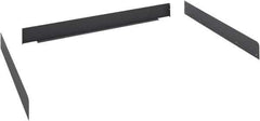 Tennsco - Steel Workbench & Workstation Side and Back Rail Kit - 30" Deep, Use with Tennsco Workbench - Industrial Tool & Supply