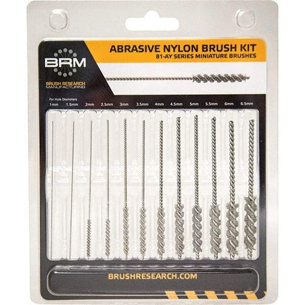 Brush Research Mfg. - 1mm Bore Diam, 800 Grit, Diamond Flexible Hone - Fine, 3" OAL - Industrial Tool & Supply