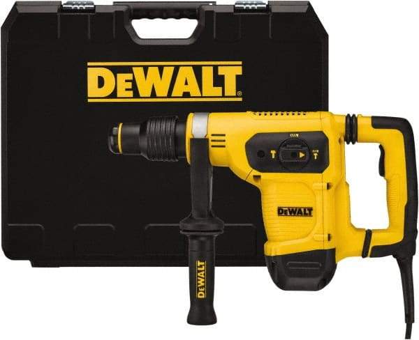 DeWALT - 120 Volt 1" SDS Max Chuck Electric Rotary Hammer - 0 to 3,150 BPM, 0 to 540 RPM, Reversible - Industrial Tool & Supply