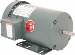 Leeson - 2 Max hp, 1,800 Max RPM, Premium Efficient Electric AC DC Motor - 230/460 V Input, Three Phase, 56H Frame, 5/8" Shaft Diam, Rigid Base Mount, TEFC Enclosure - Industrial Tool & Supply