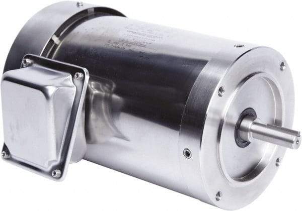 Leeson - 2 Max hp, 1,800 Max RPM, Premium Efficient Electric AC DC Motor - 230/460 V Input, Three Phase, 56C Frame, 5/8" Shaft Diam, C-Face Mount, TEFC Enclosure - Industrial Tool & Supply