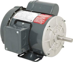 Leeson - 1/3 Max hp, 1,800 Max RPM, Electric AC DC Motor - 115/208-230 V Input, Single Phase, 56 Frame, 5/8" Shaft Diam, Rigid Base Mount, TEFC Enclosure - Industrial Tool & Supply