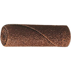 PFERD - 1" Max Roll Diam x 2" OAL, 120 Grit Aluminum Oxide Straight Cartridge Roll - 1/4" Pilot Hole Diam, Cloth Backing, 9,000 Max RPM - Industrial Tool & Supply