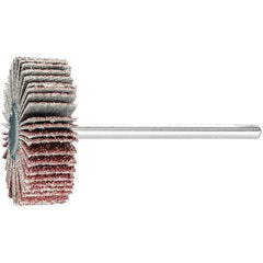 PFERD - 1-3/16" Diam x 3/8" Face Width, Aluminum Oxide Coated Mounted Flap Wheel - 1/8" Shank Mount, 60 Grit, 25,000 Max RPM - Industrial Tool & Supply