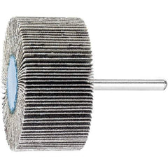 PFERD - 2" Diam x 1" Face Width, Silicon Carbide Coated Mounted Flap Wheel - 1/4" Shank Mount, 120 Grit, 23,000 Max RPM - Industrial Tool & Supply