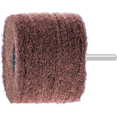 PFERD - 3" Diam x 2" Face Width, Aluminum Oxide Nonwoven Mounted Flap Wheel - 1/4" Shank Mount, 180 Grit, 7,500 Max RPM - Industrial Tool & Supply