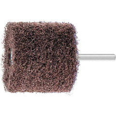PFERD - 2-3/8" Diam x 2" Face Width, Aluminum Oxide Nonwoven Mounted Flap Wheel - 1/4" Shank Mount, 100 Grit, 10,000 Max RPM - Industrial Tool & Supply