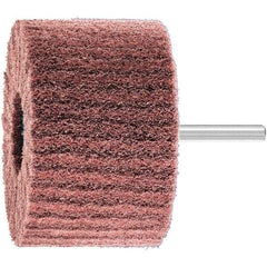 PFERD - 3" Diam x 2" Face Width, Aluminum Oxide Nonwoven Mounted Flap Wheel - 1/4" Shank Mount, 280 Grit, 7,500 Max RPM - Industrial Tool & Supply
