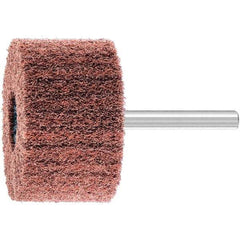 PFERD - 2" Diam x 1-1/4" Face Width, Aluminum Oxide Nonwoven Mounted Flap Wheel - 1/4" Shank Mount, 280 Grit, 12,000 Max RPM - Industrial Tool & Supply