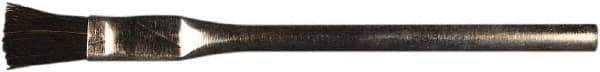 PFERD - 5/16" Wide Horsehair Acid Brush - 6" Overall Length, Tin Handle - Exact Industrial Supply