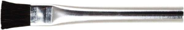 PFERD - 3/4" Wide Horsehair Acid Brush - 6" Overall Length, Tin Handle - Exact Industrial Supply