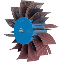 PFERD - 7" Diam x 2" Face Width, Aluminum Oxide Coated Mounted Flap Wheel - 3/8" Shank Mount, 3,500 Max RPM - Industrial Tool & Supply
