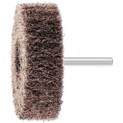 PFERD - 3" Diam x 1" Face Width, Aluminum Oxide Nonwoven Mounted Flap Wheel - 1/4" Shank Mount, 100 Grit, 7,500 Max RPM - Industrial Tool & Supply