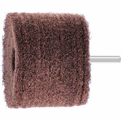 PFERD - 3" Diam x 2" Face Width, Aluminum Oxide Nonwoven Mounted Flap Wheel - 1/4" Shank Mount, 280 Grit, 7,500 Max RPM - Industrial Tool & Supply