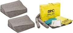 Brady SPC Sorbents - 44 Gal Capacity per Package, Universal Pad - 19" Long x 15" Wide, Polypropylene - Industrial Tool & Supply