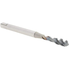 OSG - 10-32 UNF 3 Flute 2B Bottoming Spiral Flute Tap - Powdered Metal, V Finish, 70mm OAL, Right Hand Flute, Right Hand Thread, H3, Series 16505 - Exact Industrial Supply