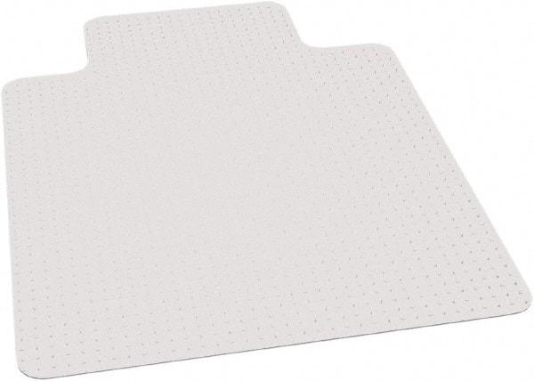 Ability One - 53" Long x 45" Wide, Chair Mat - Rectangular, Beveled Edge Style - Industrial Tool & Supply
