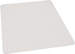 Ability One - 60" Long x 46" Wide, Chair Mat - Rectangular, Beveled Edge Style - Industrial Tool & Supply