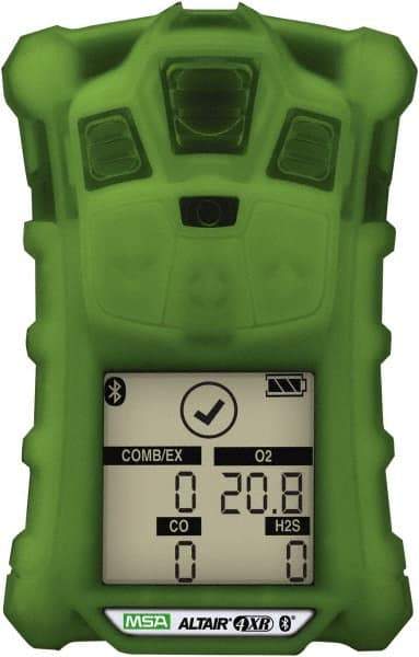 MSA - Audible, Vibration & Visual Alarm, LCD Display, Multi-Gas Detector - Monitors LEL, Oxygen, Hydrogen Sulfide & Carbon Monoxide - Industrial Tool & Supply
