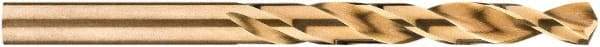 DeWALT - 8.73mm 135° Cobalt Jobber Drill - None Finish, Right Hand Cut, Spiral Flute, Straight Shank, 123mm OAL, Split Point - Industrial Tool & Supply