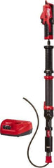 Milwaukee Tool - 12V Lithium-Ion Battery Battery Drain Cleaning Machine - For 1-1/4" to 4" Pipe, 4' Cable - Industrial Tool & Supply