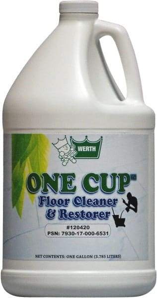 Werth Sanitary Supply - 1 Gal Plastic Bottle Restorer - Use on All Types of Flooring - Industrial Tool & Supply