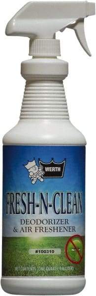 Werth Sanitary Supply - 1 Qt Bottle Odor Neutralizer - Liquid, Fresh Scent, Concentrated, Environmentally Safe - Industrial Tool & Supply