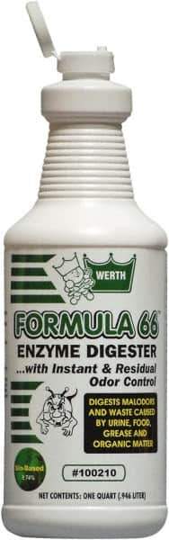 Werth Sanitary Supply - 1 Qt Bottle Odor Neutralizer - Liquid, Fresh Scent, Concentrated, Environmentally Safe - Industrial Tool & Supply