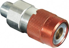 TK Simplex - 3/8 NPTF Hydraulic Hose Male Flush Face Coupler - 10,000 psi - Industrial Tool & Supply