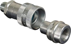 TK Simplex - 3/8 NPTF Hydraulic Hose High-Flow Coupler Set - 10,000 psi - Industrial Tool & Supply