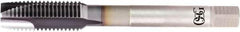 OSG - M15x1.00 Metric Coarse, 4 Flute, V Finish, Powdered Metal Spiral Point Tap - Plug Chamfer, Right Hand Thread, 100mm OAL, 6H Class of Fit, Series 16510 - Exact Industrial Supply
