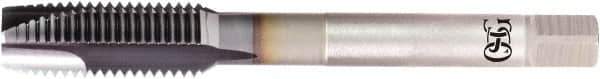 OSG - M8x0.75 Metric Coarse, 3 Flute, V Finish, Powdered Metal Spiral Point Tap - Plug Chamfer, Right Hand Thread, 90mm OAL, 6H Class of Fit, Series 16510 - Exact Industrial Supply
