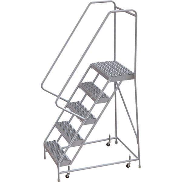 TRI-ARC - Rolling & Wall Mounted Ladders & Platforms Type: Rolling Warehouse Ladder Style: Rolling Safety Ladder - Industrial Tool & Supply
