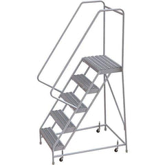 TRI-ARC - Rolling & Wall Mounted Ladders & Platforms Type: Rolling Warehouse Ladder Style: Rolling Safety Ladder - Industrial Tool & Supply