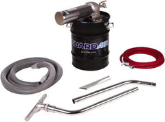Guardair - 10 Gal Steel Tank, Air Powered Wet/Dry Vacuum - 10 Peak hp, 20' Hose Fitting, Cordless, Cartridge Filter - Industrial Tool & Supply