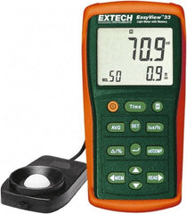 Extech - Light Meters Compatible Lighting: Fluorescent; Sodium; Mercury; Tungsten; Daylight Maximum Measurement (Lux): 1,000 - Industrial Tool & Supply