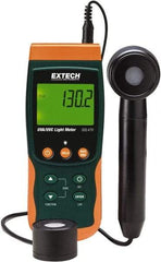 Extech - Light Meters Compatible Lighting: UVA; UVC Maximum Measurement (UV): 20mW/cm2 - Industrial Tool & Supply