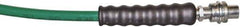 TK Simplex - 1/4" Inside Diam x 3/8 NPT 6' Hydraulic Pump Hose - 10,000 psi, C213 Opposite End, Thermoplastic - Industrial Tool & Supply