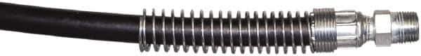 TK Simplex - 1/4" Inside Diam x 3/8 NPT 6' Hydraulic Pump Hose - 10,000 psi, 3/8 NPTF Male Opposite End, Rubber - Industrial Tool & Supply